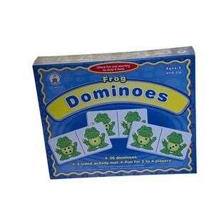 Carson Dellosa Frog Dominoes Educational Game Ages 5 and Up 36 Dominoes